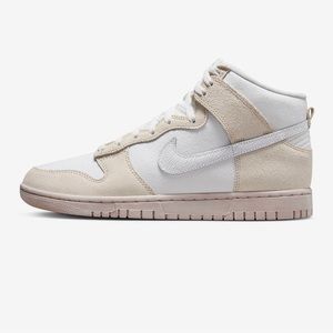 Nike Dunk High Retro White PRM Canvas Cracked Leather 12.5 DV0822-100 Men's New